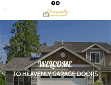 Tablet Screenshot of heavenlygaragedoors.com